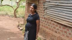 Thakshila Niroshini, a 27-year-old pregnant mother from Vavuniya in northern Sri Lanka.