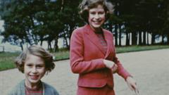 The young Princess Margaret and her sister Princess Elizabeth