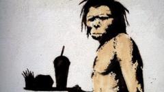 Foto de grafiti hecho por el artista británico Banksy.