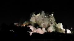 Demolición de los restos de Champlain Towers South