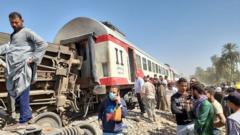 Egypt, Tahta, train crash