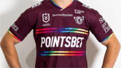 Manly's pride jersey
