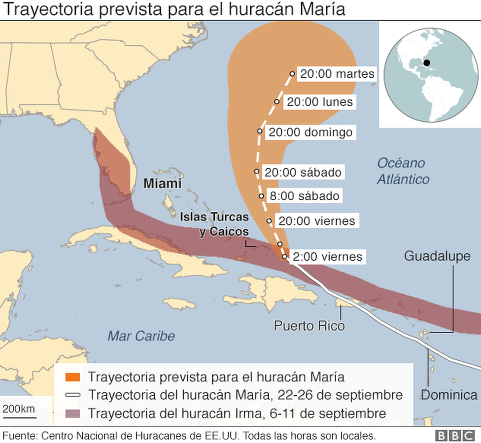 Puerto Rico vive "la hora cero" el huracán María atraviesa la isla