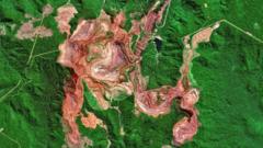 стаелитски снимци рудника у бразилу