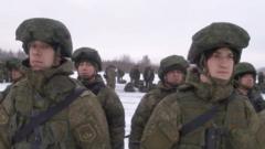 Russian troops embarking for Kazakhstan