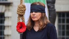 이란의 사형제 반대 집회