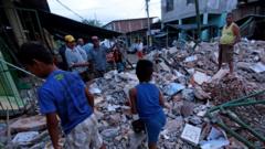 Ecuador earthquake of 7.8 magnitude kills dozens - BBC News