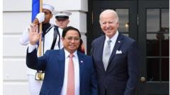 Thủ tướng Phạm Minh Chính và tổng thống Mỹ Joe Biden