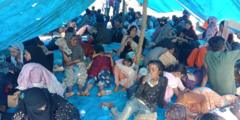 Perahu yang membawa ratusan orang Rohingya mendarat di Deli Serdang, Sumatra Utara - 'Warga memberi makan, karena alasan kemanusiaan'
