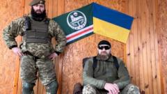 Чеченские бойцы отряда "Сумасшедшая стая"