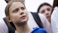 Greta Thunberg, the 16 year old climate change activist from Sweden, participates in a School Strike for Climate reform on the Ellipse near the White House in Washington, DC, USA, 13 September 2019