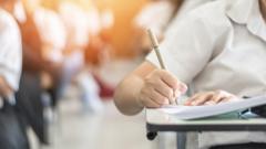 Студент во время экзамена