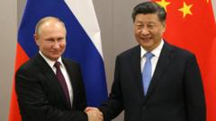 Russian President Vladimir Putin meets Chinese President Xi Jinping