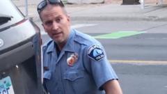 A still image taken from a video shows Minneapolis police officer Derek Chauvin during the arrest of George Floyd