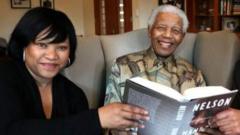 Zindzi Mandela na babake marehemu Nelson Mandela