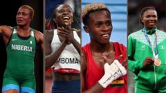African medal winning athletes
