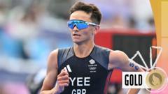 'He was kidding us all along' - Yee's final sprint wins triathlon gold for GB