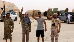 Libya'da Vatiyye Hava Üssü'nü ele geçiren Ulusal Mutabakat Hükümeti güçleri