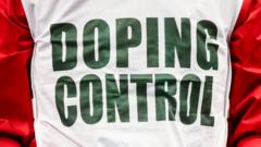 футболка с надписью "doping control"