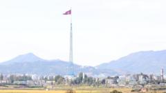 북한 기정동 마을 전경