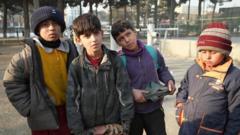 Afghan working children