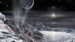 An Artists impression of Pluto