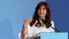 Cristina Fernández de Kirchner durante un mitin de su partido a las afueras de Buenos Aires en noviembre de 2022.