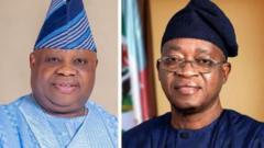 Current and former govnor of Osun state