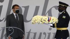 President Macron lay flower for Kigali