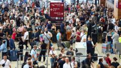 Airport chaos around the world after global IT outage