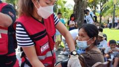फिलिपिन्समा भूकम्प अब्रा प्रान्तको तस्बिर