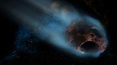 Artist impression of an asteroid