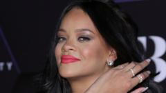Rihanna at a Fenty Beauty event