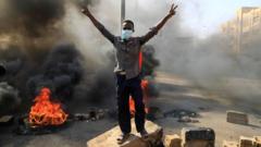 Protester against arrests demonstrates in Khartoum