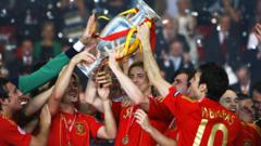 Испания празднует победу на Евро-2008