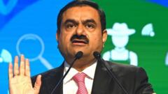 Chairperson of Indian conglomerate Adani Group, Gautam Adani, speaks at the World Congress of Accountants in Mumbai on November 19, 2022