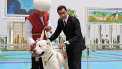 Turkmenistan's Deputy Prime Minister Serdar Berdymukhamedov is pictured during celebrations for a national holiday
