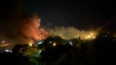 Пожар в тюрьме Эвин, в Тегеране.