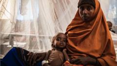 Somali woman with child in Baidoa