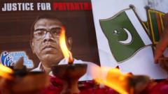 Priyantha Diyawadanage's violent death has sparked protests across Pakistan and Sri Lanka