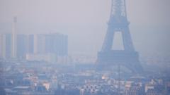 Eiffel Tower enveloped in smog (file pic)