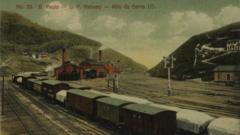 Foto de 1911 mostra estação Alto da Serra III da São Paulo Railway