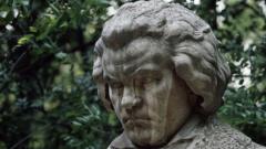 Bust statue of Beethoven