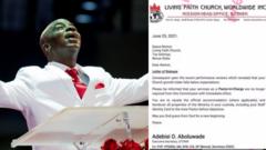 Bishop Oyedepo na di founder of di Living Faith Church Worldwide