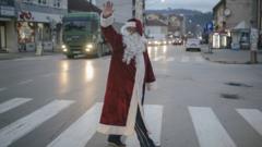 Деда Мраз на улици