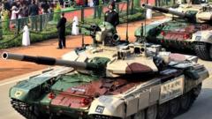 The T-90 Bhishma tank at Republic Day parade