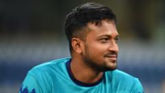 ওয়াংখেড়ে-তে নেট প্র্যাকটিসের ফাঁকে সাকিব আল হাসান