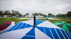 T20 encounter between Ireland and Scotland washed out