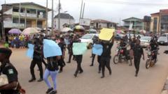 Police Constabularies Protest in Osun