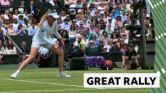 Vekic wins 'best point of the match' after exciting rally